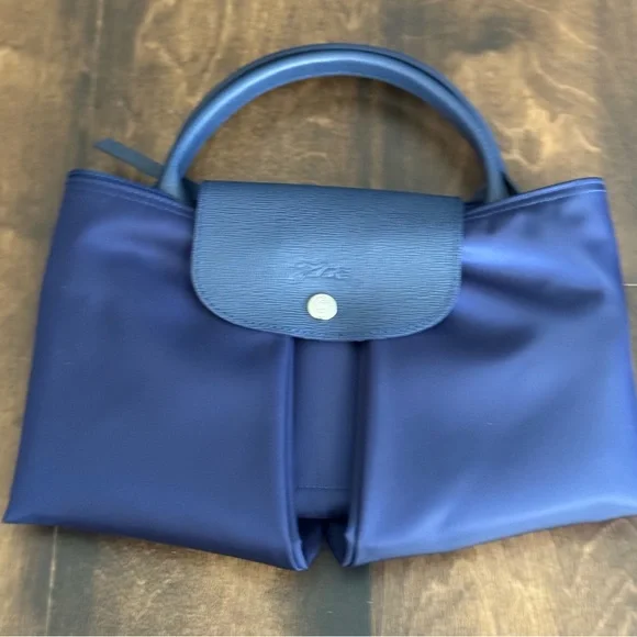 LONGCHAMP Le Pliage leather-trimmed shell tote NWOT - Picture 14 of 16